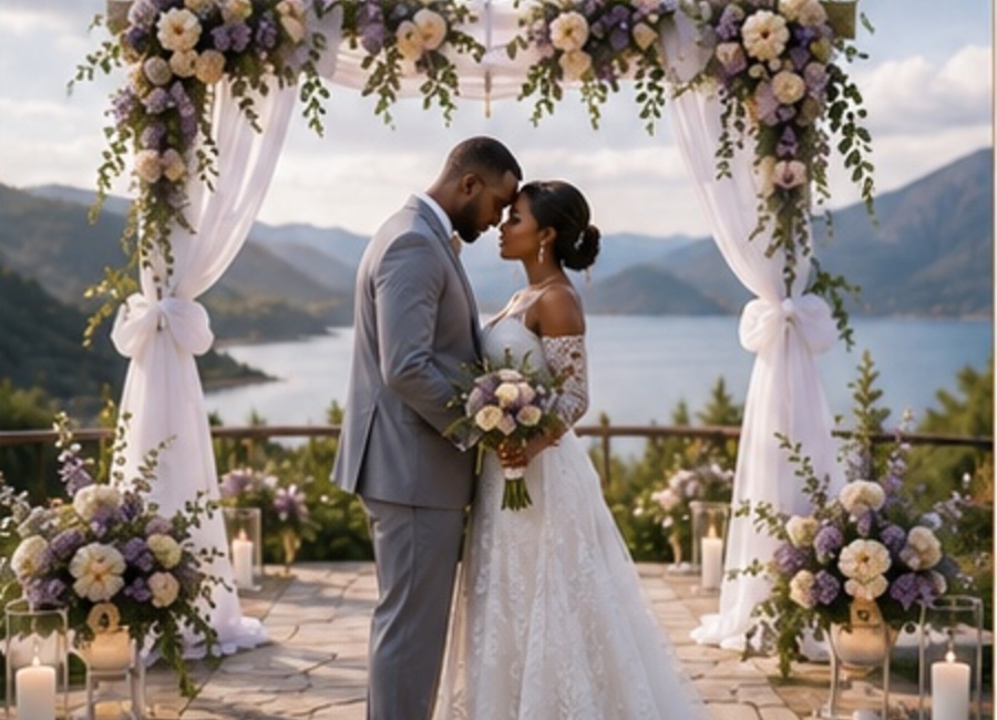 An intimate elopement ceremony